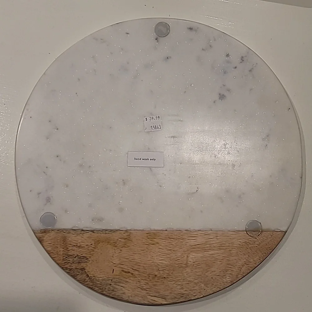 Charcuterie serving board and coasters NWOT
